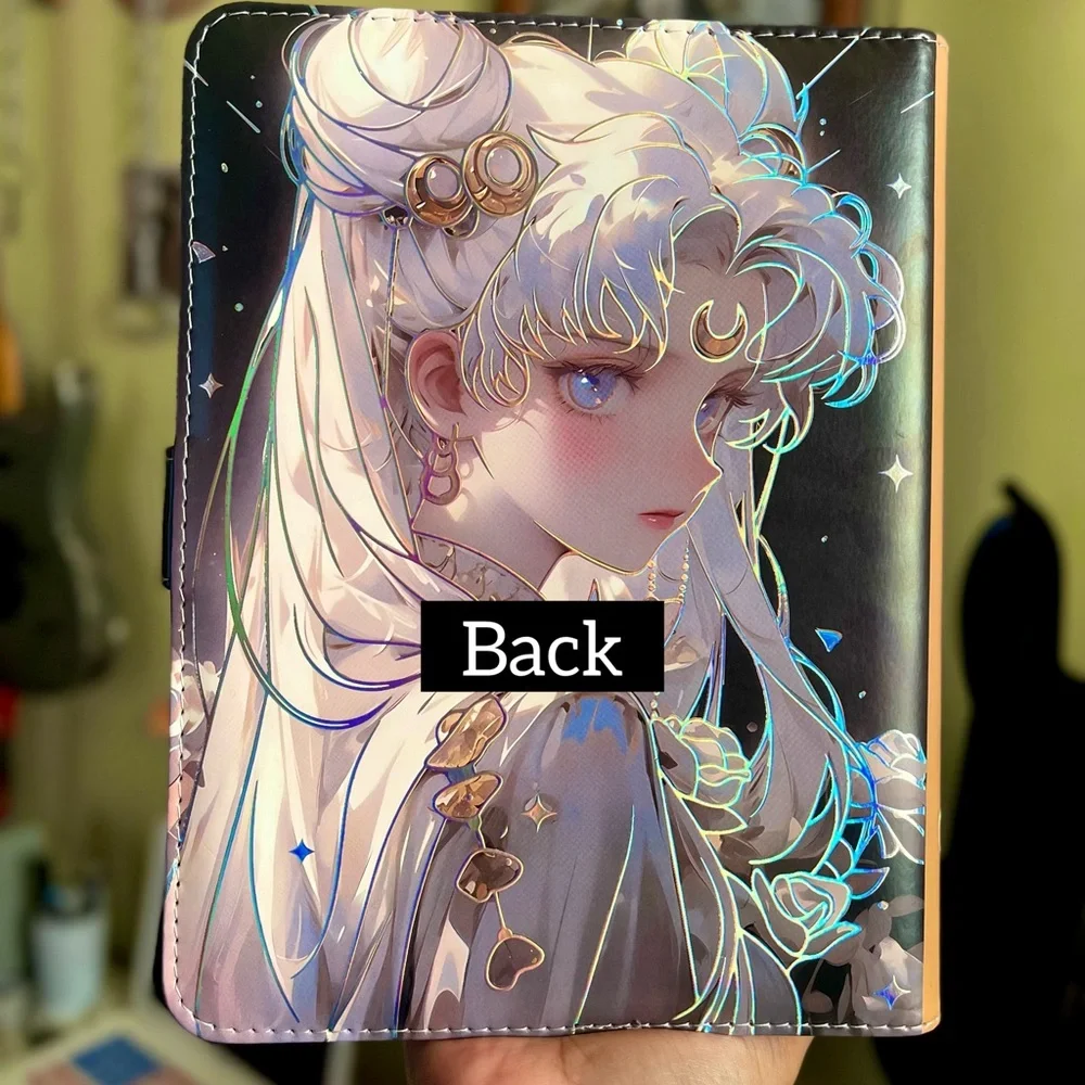 NEW Goth Anime PU Leather Binder Waifu Sailor Moon Goth Punk A5 Journal Notebook